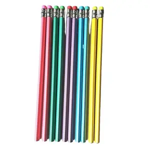 Personalized Engraved Pencils in Assorted Colors - 10 Customizable Writing Tools with Supplier Warranty for Kids & Customization Needs