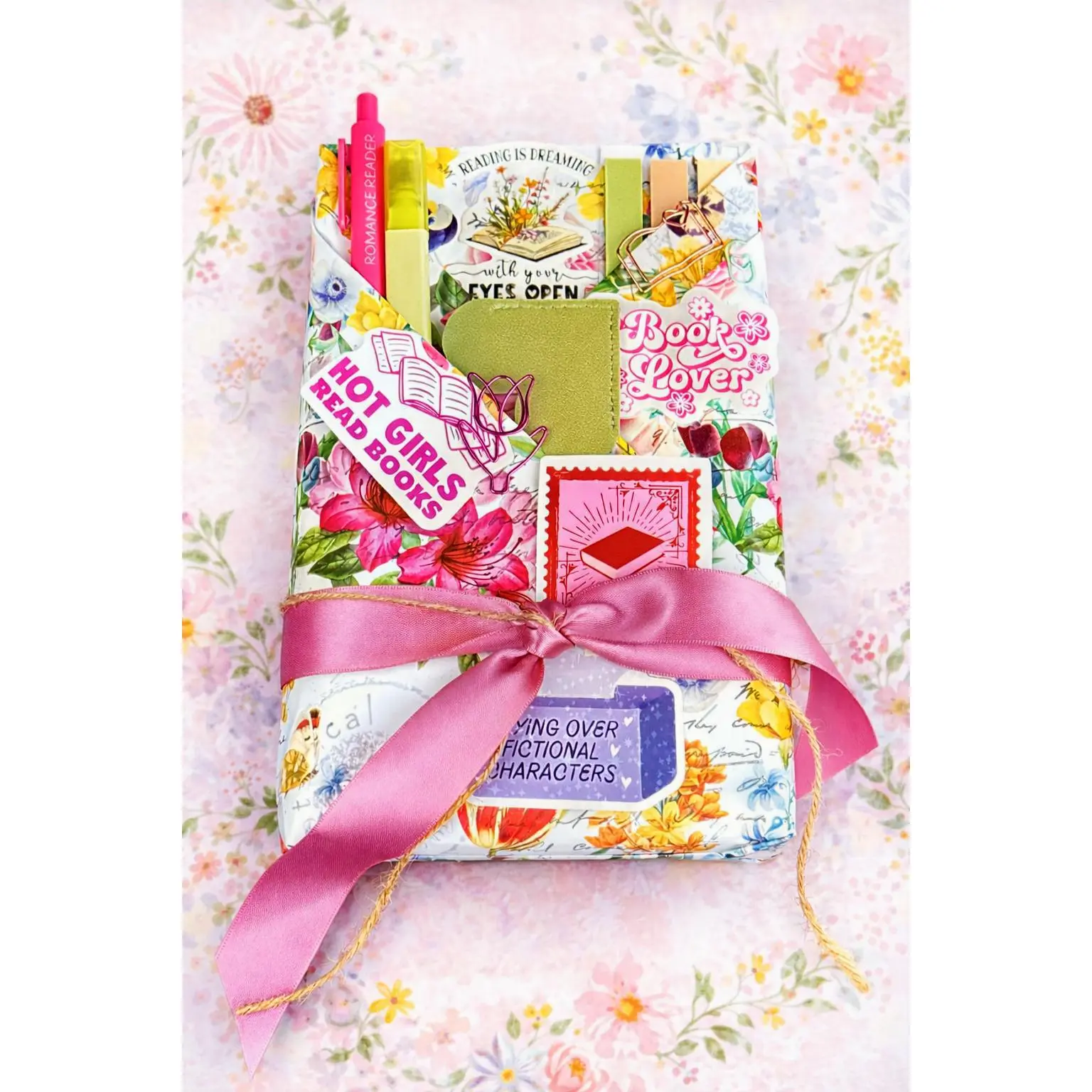 Lit Up | Spark Edition - Book Gift Set with Pen Highlighter Stickers Paperclips Bookmark Review Card Annotation Tabs Perfect for Gifting or Personal Reading