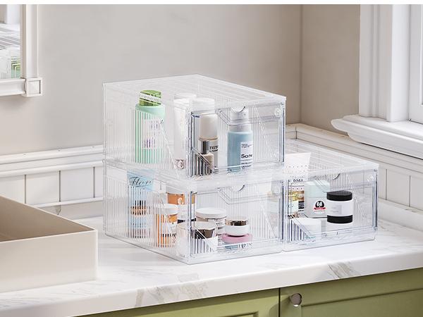 BROVIEW S6 XX-Large Shoe Sneaker Storage Boxes for Size 14, Stackable & Thicken Clear Plastic Shoe Organizers 6/8/12/15 Packs for Entryway Closet Under Bed, Shoe Storage Cabinets Container Display Case w/ Magnetic Door