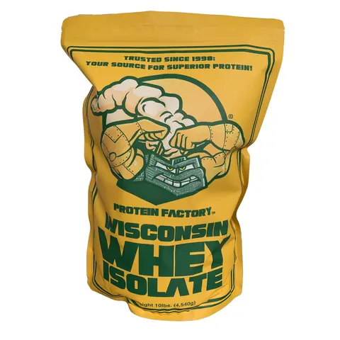 Wisconsin Whey Protein Isolate 10 lbs | High In BCAA |  Tastes Great