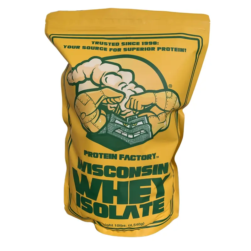 Wisconsin Whey Protein Isolate 10 lbs | High In BCAA | Tastes Great