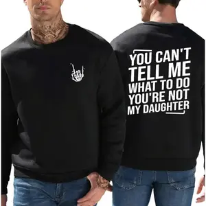 LeoMiles Father's Day - You Can't Tell Me What To Do You're Not My Daughtert Shirt, 2026 New Soft and Comfortable 100% Cotton Men's Casual Crew Neck T-Shirt, Menswear, Tops,Gift for Husband,  Unisex, Fabric, Tshirt, Streetwear, Crewneck, Tropical
