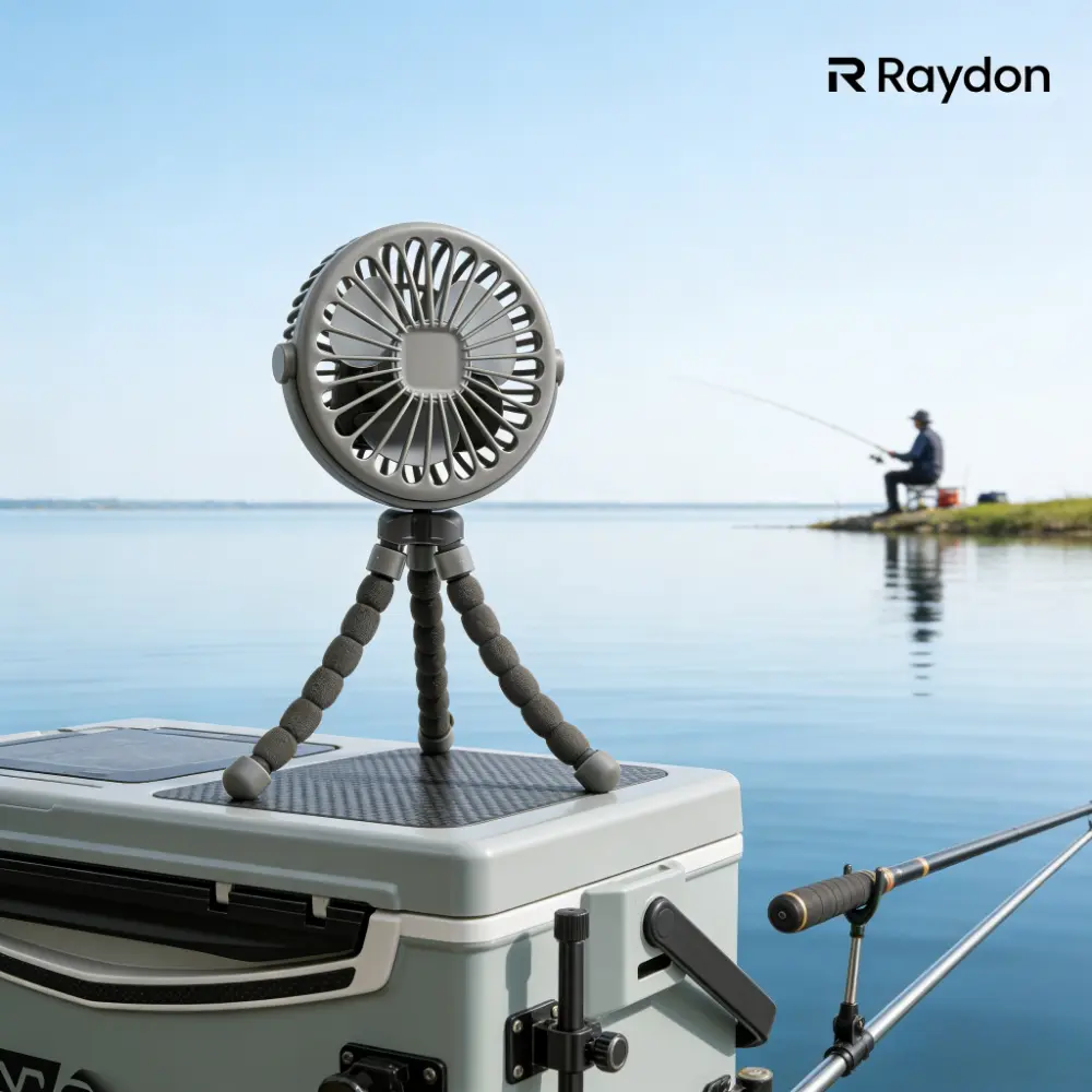 Multifunctional Octopus Tripod Fan - Hands-Free Cooling for Fishing, Strollers, Outdoor Adventures, Multifunctional Fan