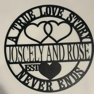 Personalized Couples Name Wall Decor for Home - Customizable