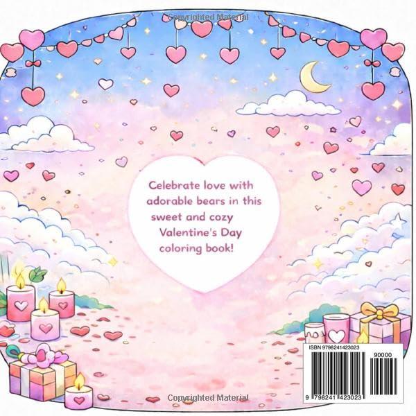LITTLE COZY VALENTINE: Cute & Cozy Valentine Coloring Book with Romantic Scenes and Kawaii Animal Couples (Little cozy collection)