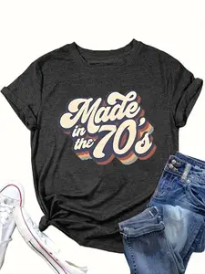 Oversized 70s Retro T-Shirt, Vintage Washed Made In The 70's Graphic Tee, Retro Vintage Shirt for Men, Aesthetic Groovy Top, Trendy Boho Apparel, Unique Gift for Him