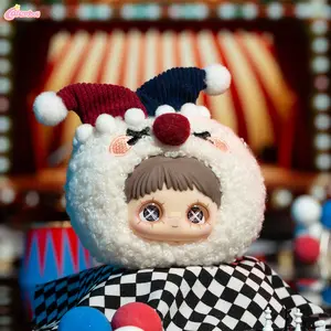 Maymei Crazy Circus Series Plush Blind Box, Cute Stuffed Blind Box Keychain Kawaii Mystery Vinyl Plush Toys Collectible Birthday Christmas Gifts for Girls