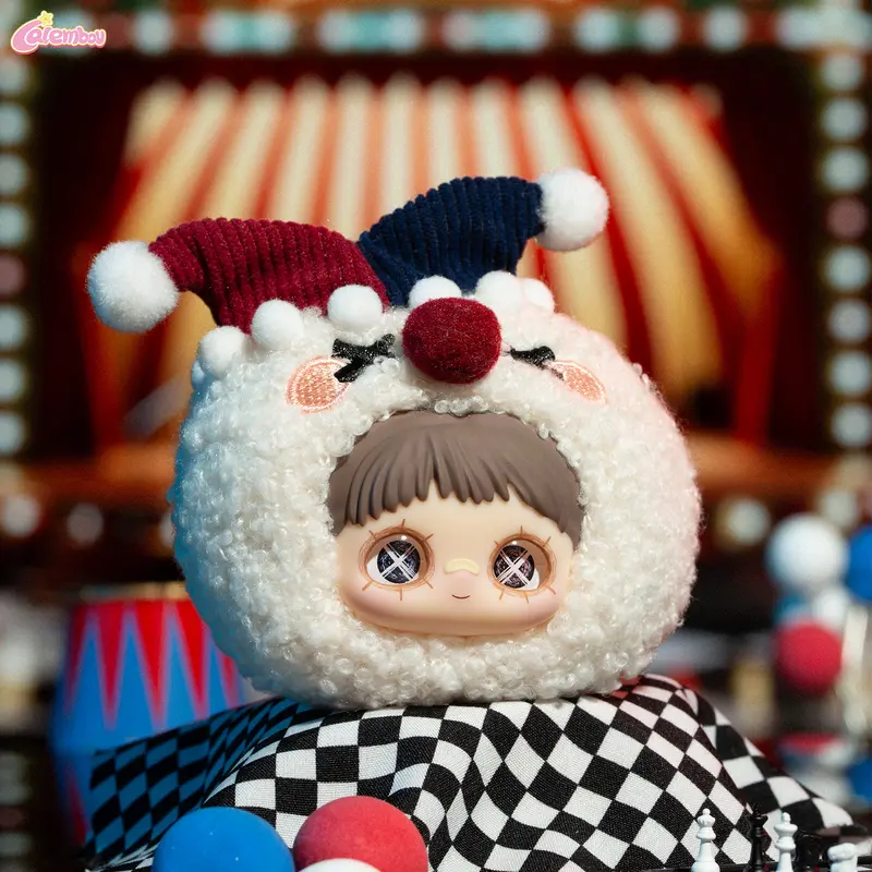 Maymei Crazy Circus Series Plush Blind Box, Cute Stuffed Blind Box Keychain Kawaii Mystery Vinyl Plush Toys Collectible Birthday Christmas Gifts for Girls Surprise And Delight