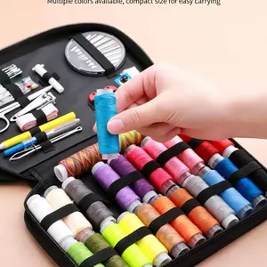 Portable Thread Box Set for Home & Travel, Essential Sewing Kit with 131pcs/121pcs/90pcs, Classic Design for Mending & Crafting