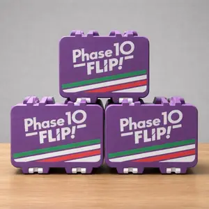 Phase 10 Flip Card Storage Box With Card Holder| 3D Printed Organizer Case | Travel-Friendly
