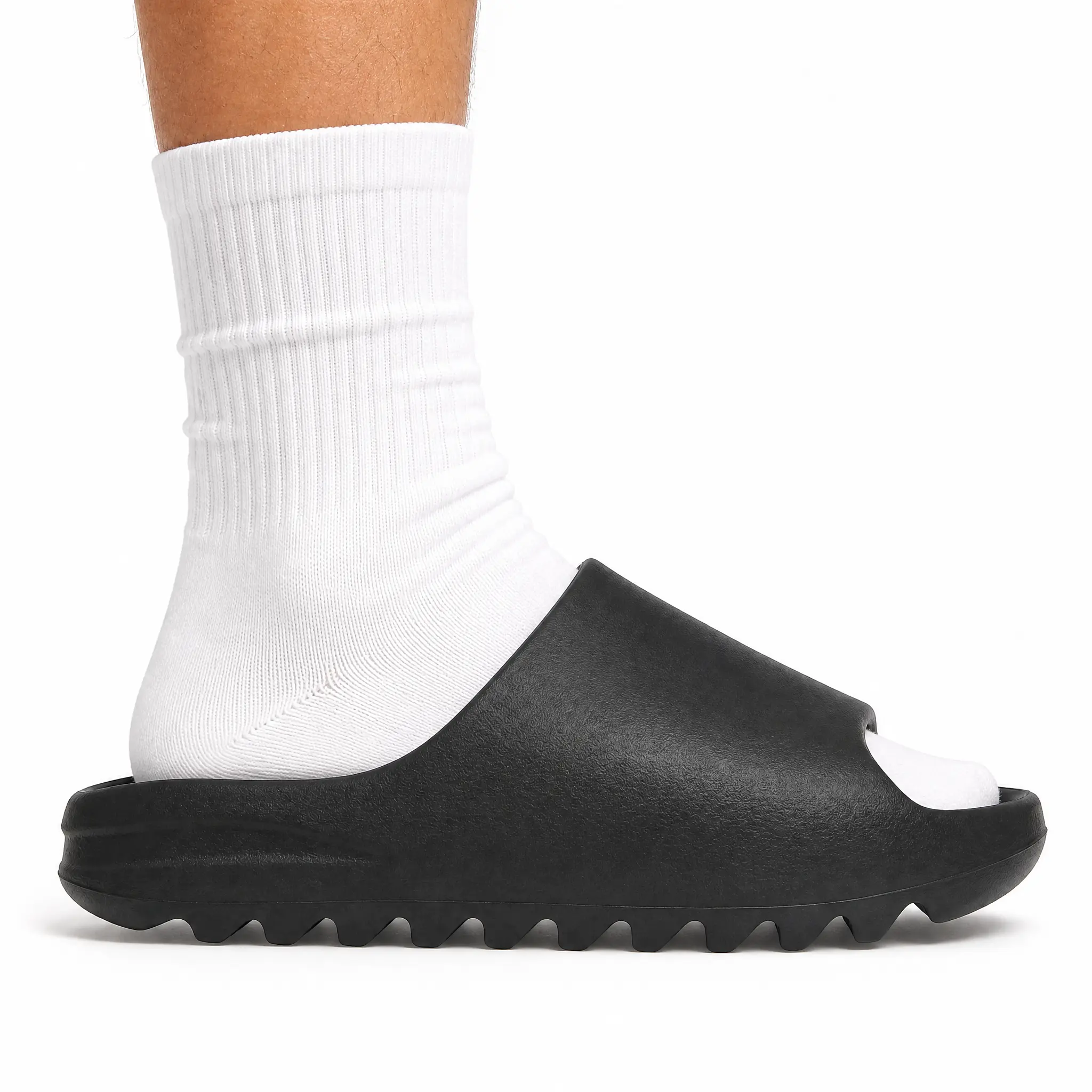 YZY Slide YS-01 Black Mens Womens Unisex Slides Sandals YZY Slide YS-01 Black Mens Womens Unisex Slides Sandals