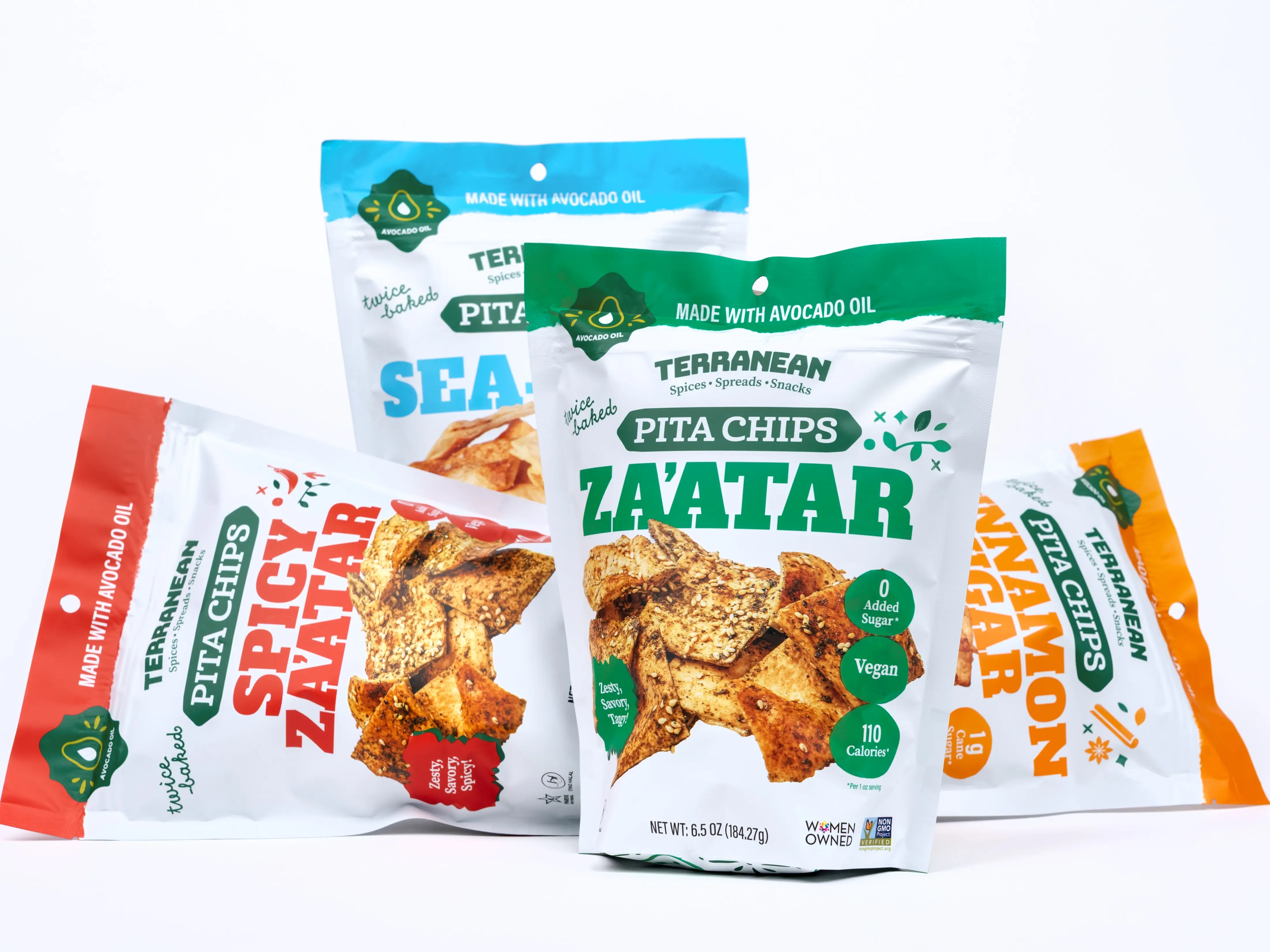 Avocado Oil Pita Chips - 12 Pack