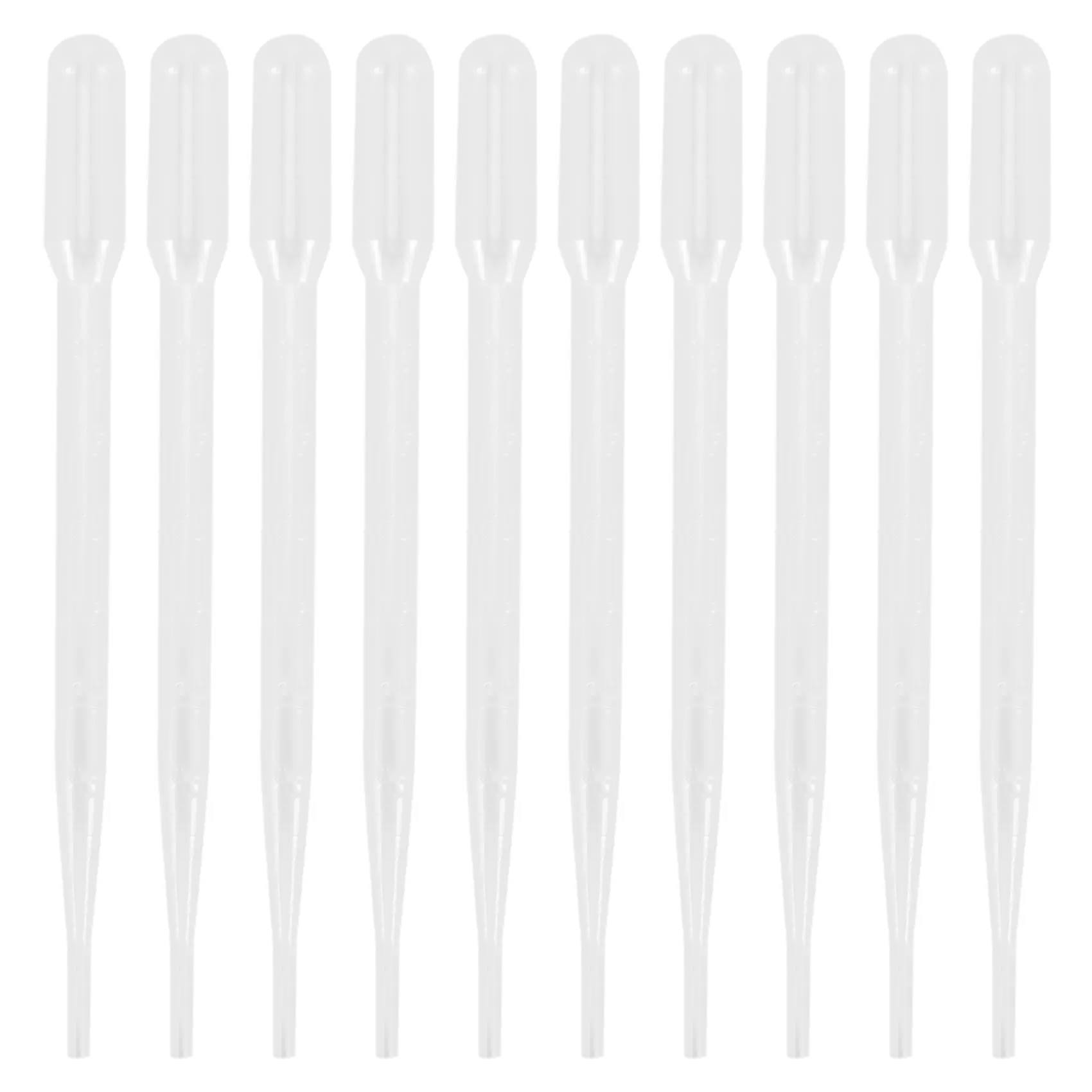 10pcs 3ML Disposable Plastic Eye Dropper Set Transfer Graduated Pipettes