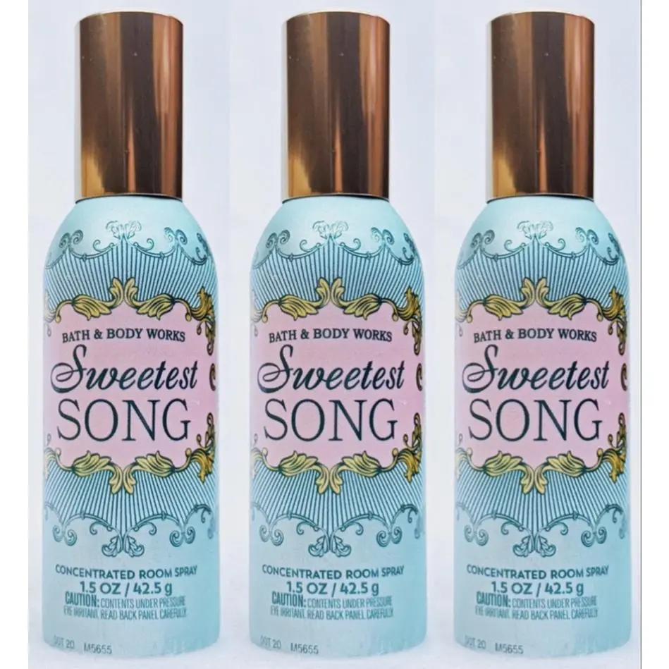 Bath & Body Works Sweetest Song Concentrated Room Spray 3 pack