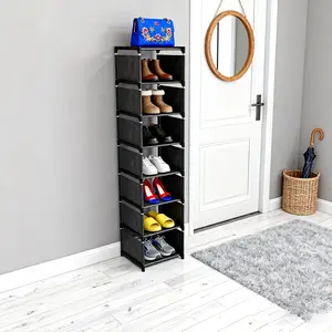 Home Durable Storage Rack Cabinet Dustproof Shoe Box Indoor Furniture Large Capacity Shoe Stand Organizer Footwear Holder