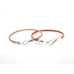 Recycled Piano String Bracelet: Hook and Eye Clasp, Musician Gift