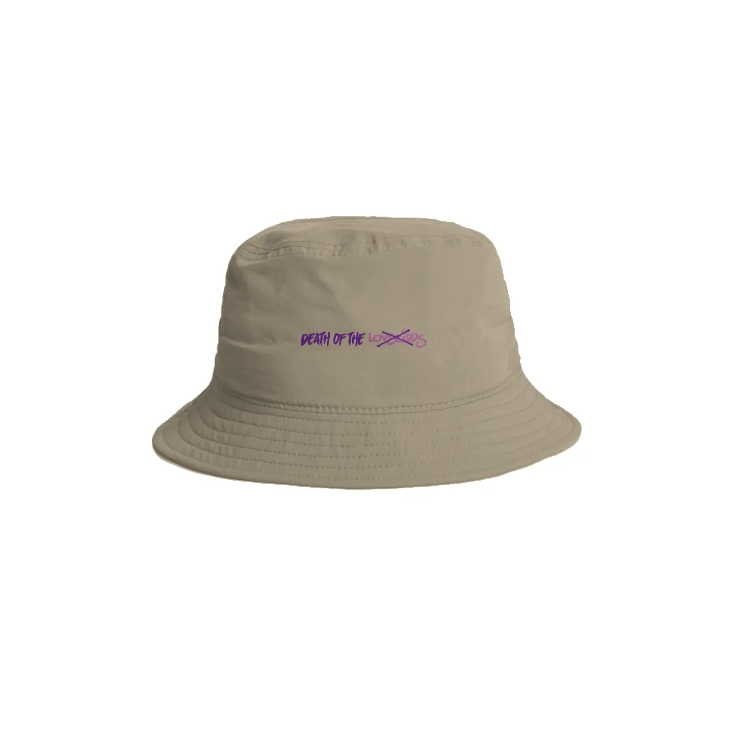 RM x LateNightMike (Limited Edition) Death of the Lovebirds Nylon Bucket Hat - Sand