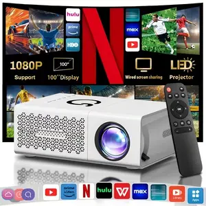 Portable Mini Projector with 1080P Support - LCD Display, Remote Control & USB Connectivity, Compatible with Smartphones, Tablets, Laptops, TV Sticks & USB Drives | Desktop Home Theater Projector with HDTV Input, 854480 Resolution & 100 ANSI Brightness