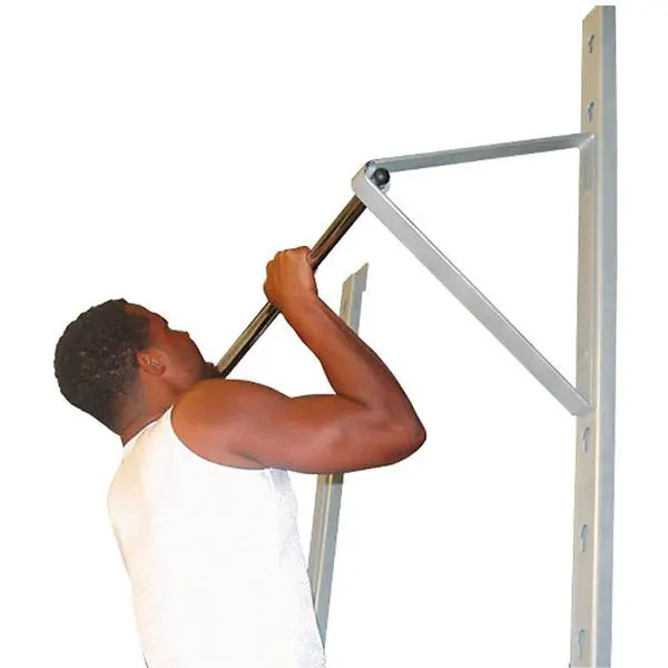 Champion Barbell 1137286 Wall-Mounted Adjustable Pull Up Bar, Home Gym Strength Training Fitness Equipment