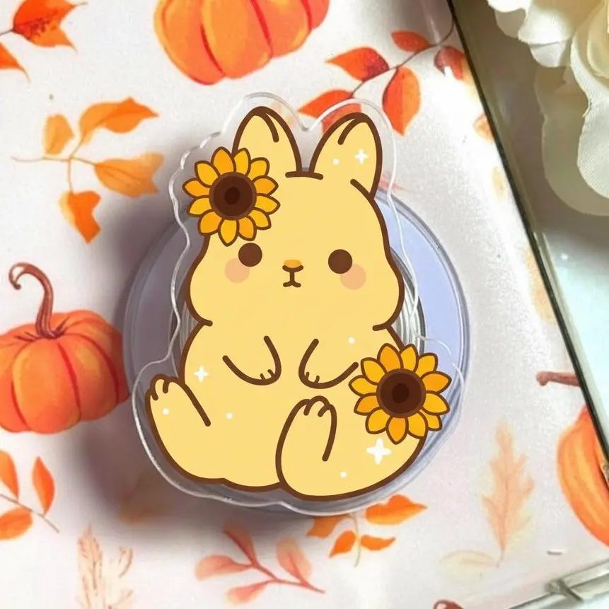 Sunflower Bunny MagSafe Phone Grip – Floral Phone Accessory