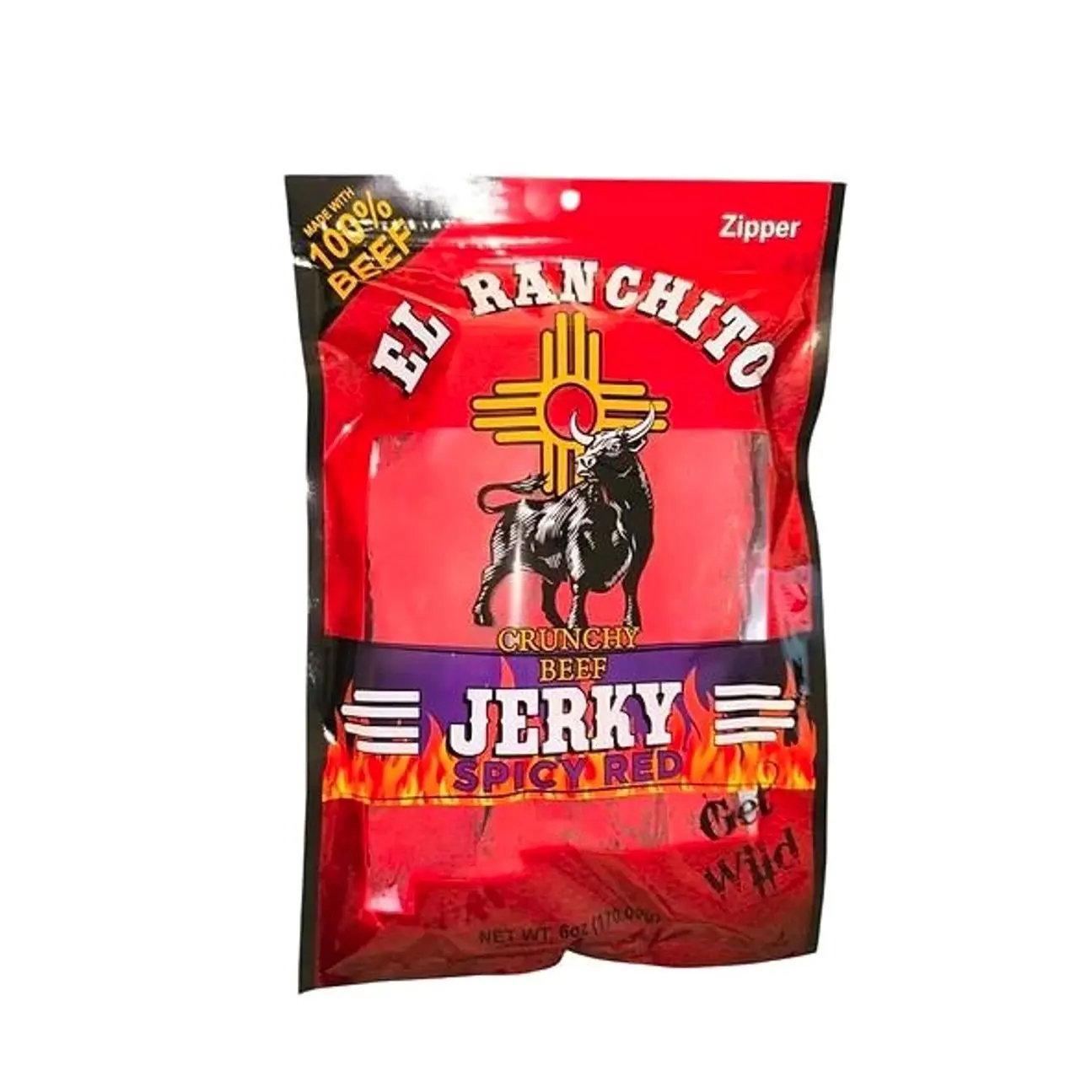 HOT 2026 !! Blazing Hot El Ranchito Crunchy Beef Jerky Net Wt. 2 oz