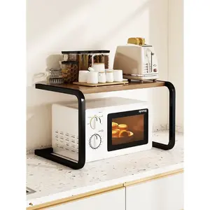 2-Tier Kitchen & Office Storage Rack Organizer Wood Shelf