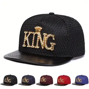 Unisex Letter King Hip Hop Hat Outdoor Sport Adjustable Sunscreen Leisure Hat Spring Autumn Travel Tourism Beach Vacation