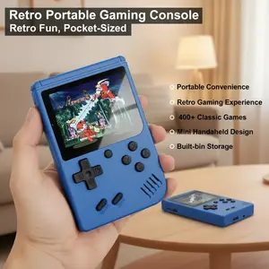 Portable Retro Gaming Console - Mini Handheld Video Game Player with 400 Built-In Classic Games