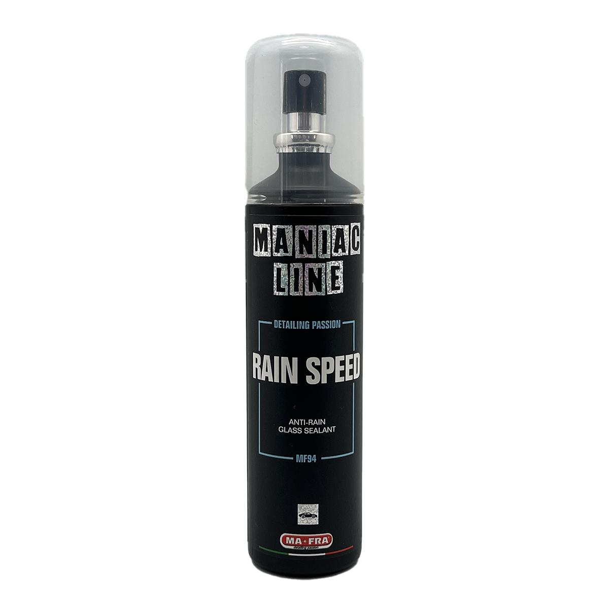Maniac Line Rain Speed | Anti-Rain Glass Sealant | Hydrophobic, Improves Visibility | 100ml Car Windshield Cleaner Car Cleaning Agent