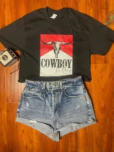 Cowboy Killer Graphic Tee | Western Crop Top Cowboy Killer Graphic Tee | Western Crop Top