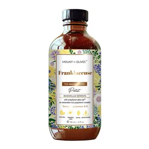 Mount of Olives Frankincense and Myrrh Anointing Oil - Holy Prayer Oil for Healing and Blessing, Natural Body Oil with Polyphenol Alphas, Made in USA