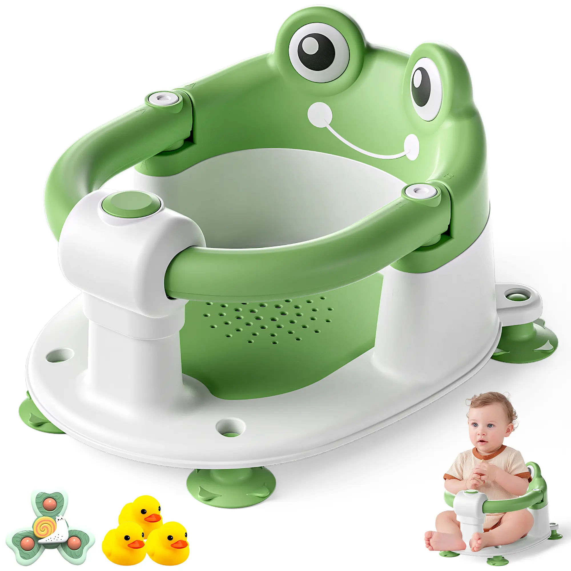 Green（Frog  with toy）