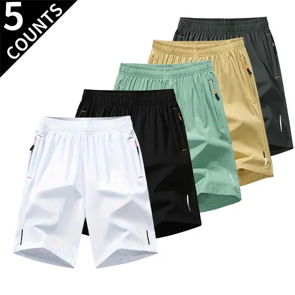 Men's Summer Quick Dry Athletic Shorts Loose Thin 5 Inch Training Running Basketball Casual Sports Shorts ,Breathable
