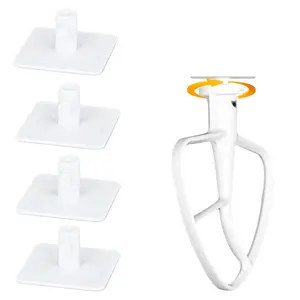 4 Pcs Stand Mixer Attachment Holders Compatible with Kitchenaid Mixer Accessories,Flex Edge Beater, Flat Beater, Dough Hooks and Wire Whip Organizer