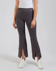 Bootcut Yoga Pants Split Hem Flare