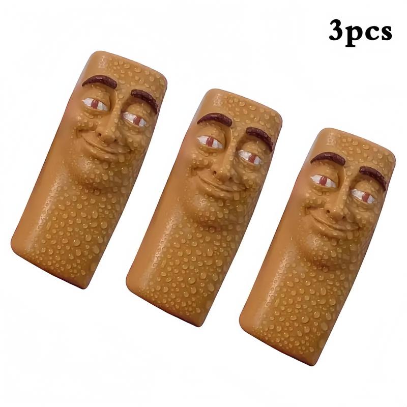 Gai Jianaashop 1-3 Pack Funny Italian Brainrot Squishy Toys | Tung Sahur Blowing Stress Relief Toy - Perfect Meme Party Prank Gift for Kids