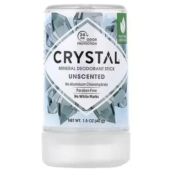 CRYSTAL Mineral Deodorant Stick, Unscented, 1.5 oz (40 g)