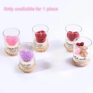 1Pcs Rose Love Aromatherapy Candle Cup, Valentine's Day Mother Plot Birthday Companion Gift Aromatherapy Candles