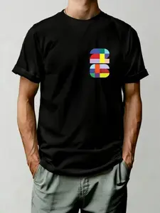 Men Women Summer Loose Fit Graphic Tee, Short Sleeve Round Neck Cotton Top, Casual Street Style Daily Wear