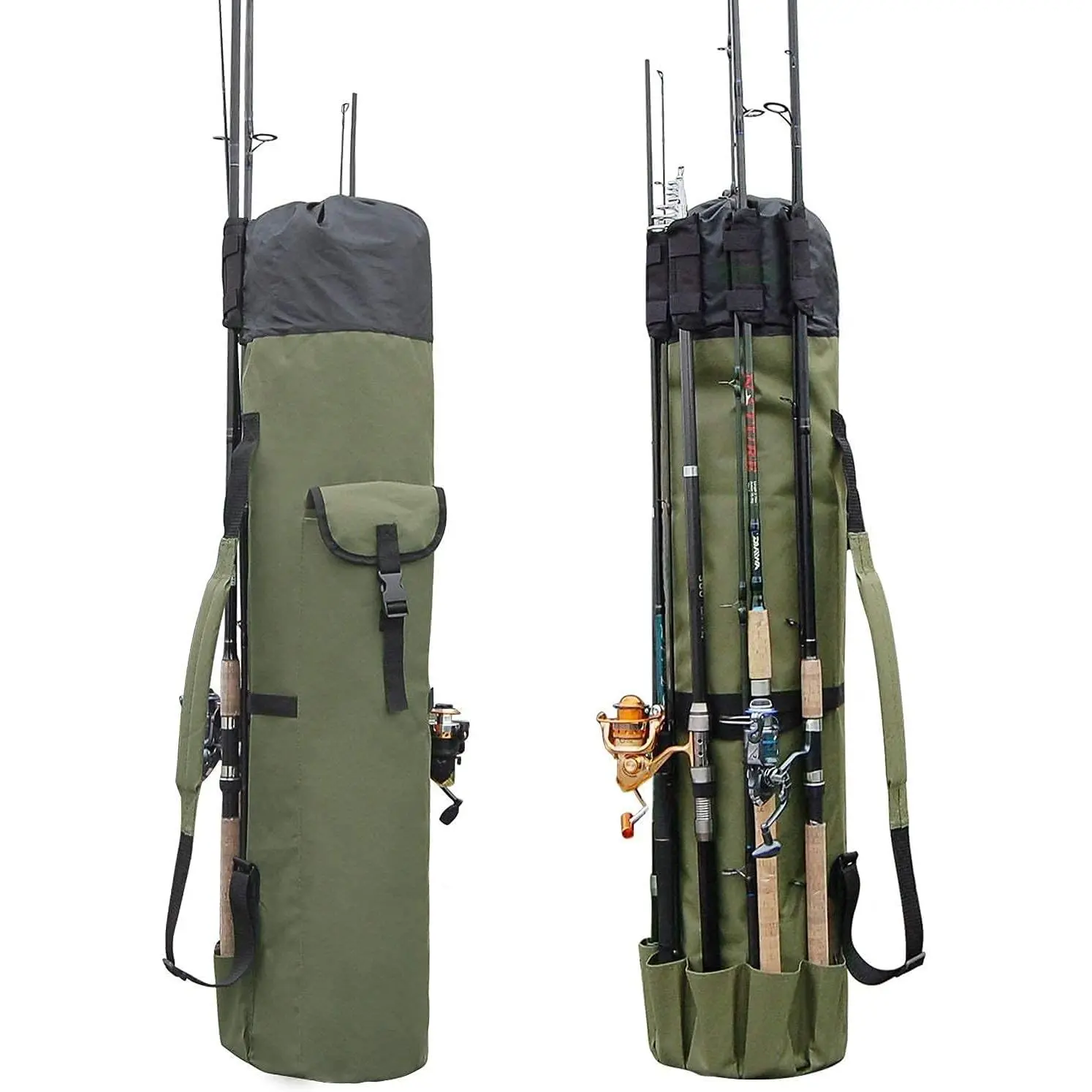 Fishing Pole Rod Holder Bags, Fishing Organizer Case Carrier Reel Pole Storage Bags  Fishing Gear Organizer Travel Carry Bags JianShuLuxe