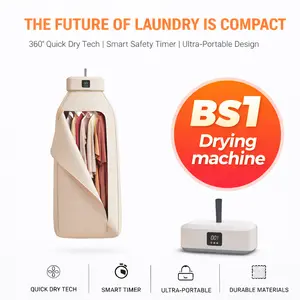 Portable Electric Clothes Dryer with Drying Bag, Quick Dry Laundry Machine, Compact Mini Dryer for Apartment Dorm RV Travel, Energy Saving Easy Setup