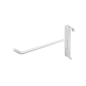 212 MAIN Econoco WTE-H6 6 in. Grid Wall Hook - White Semigloss Organizer for Boxing, Martial Arts & Outdoor Recreation Equipment, Grid Hook