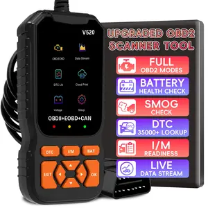 Professional Obd2 Scanner Diagnostic Tool, Car Engine Code Reader & Reset, Battery Life Monitor, Obdii/eobd Test Tool for Vehicles Post 1996