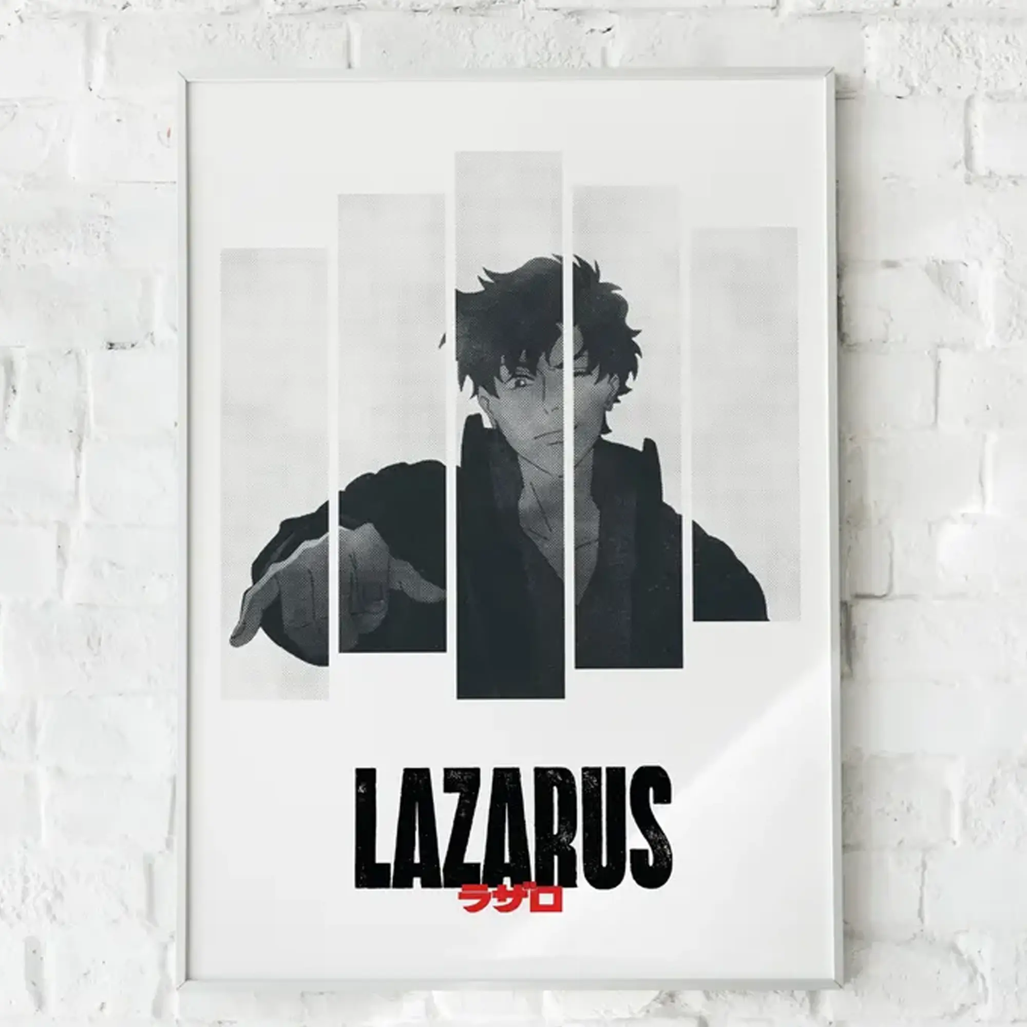 Lazarus Anime Poster, Anime Minimalist Poster, Wall Decor, Retro Posters