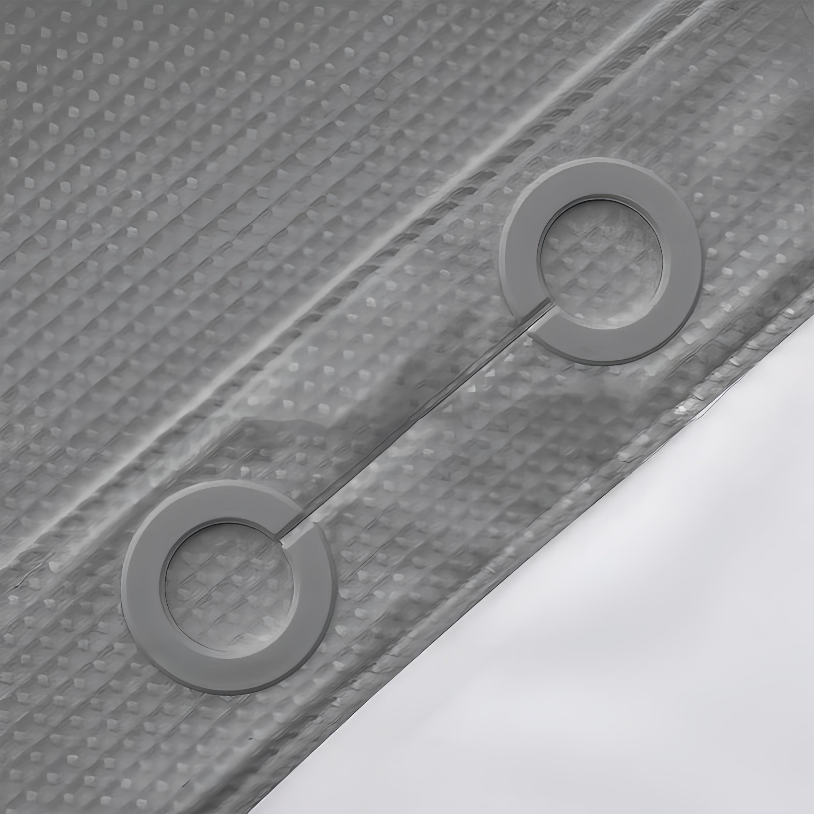 Blue Double Layer Waffle-Pattern Shower Curtain - NoHook Snap-in Liner, Fabric Waterproof Inner & WashableWhite Outer Cloth, Modern Bathroom Accessory for Home/Hotel/Salon/Dorm, 72x75 Inch