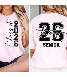 Class of 2026 Senior Shirt, Graduation T-Shirt 2026, Senior Year Tee, High School Graduate Outfit, Senior 2026 Gift, Graduation Party Shirt, Trendy Unisex Graphic Tee, Back Print Senior 26 Shirt