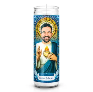 Saint Zohran Mamdani Prayer Candle – Funny Saint Candle New York City