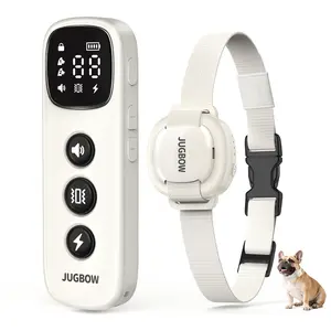 Jugbow Shock Collar for Small Dogs - 4200FT Dog Training Collar with Remote for 5-30lbs Mini Small Dogs, IPX8-Waterproof Rechargeable E-Collar with Beep (1-9), Vibration(1-3), Safe Shock(0-16) DT54