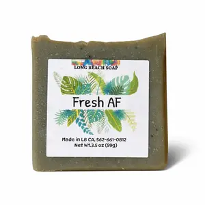 'Fresh AF' cold process soap bar