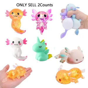 Axolotl Unicorn Squishy Toys, Stress Relief & Sensory Fidgets for Adults, Unisex Gift for Christmas & Festivals, No Batteries Needed